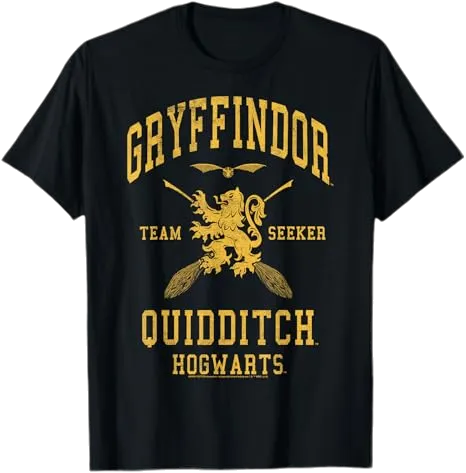 Harry Potter Gryffindor Team Seeker Hogwarts Quidditch T-Shirt